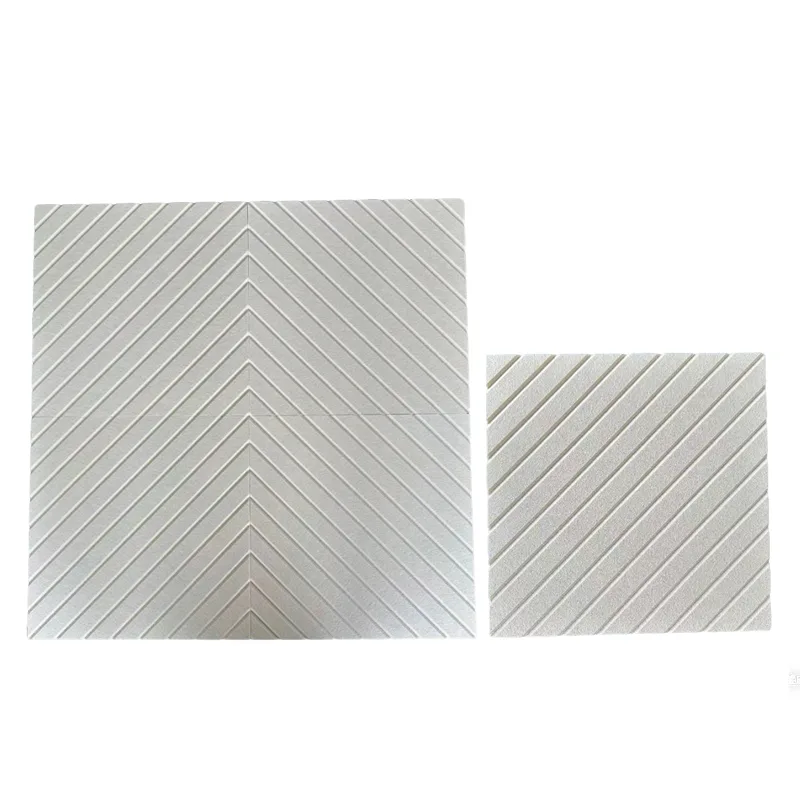 बेज वी-च्यानल PET ध्वनिक प्यानल फेल्ट